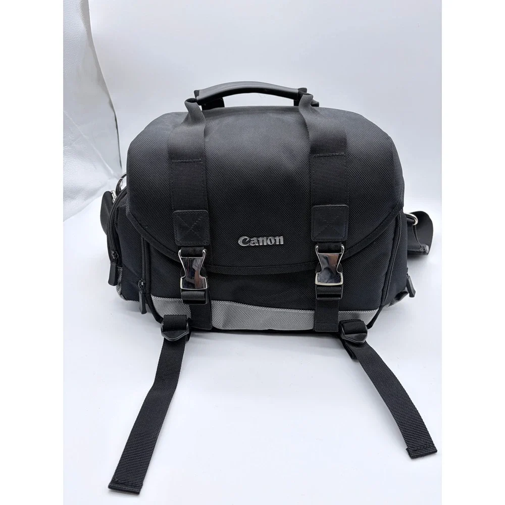 Canon Camera Bag Unisex OS Black Deluxe Gadget Bag Padded Shoulder Strap Travel